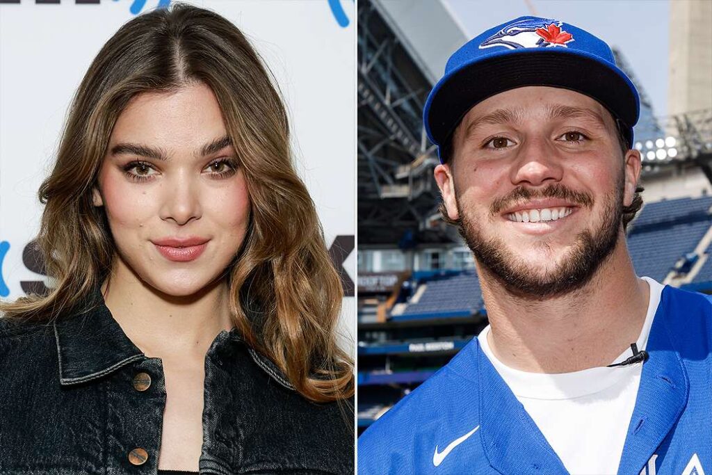 hailee steinfeld attends josh allen's nFL games