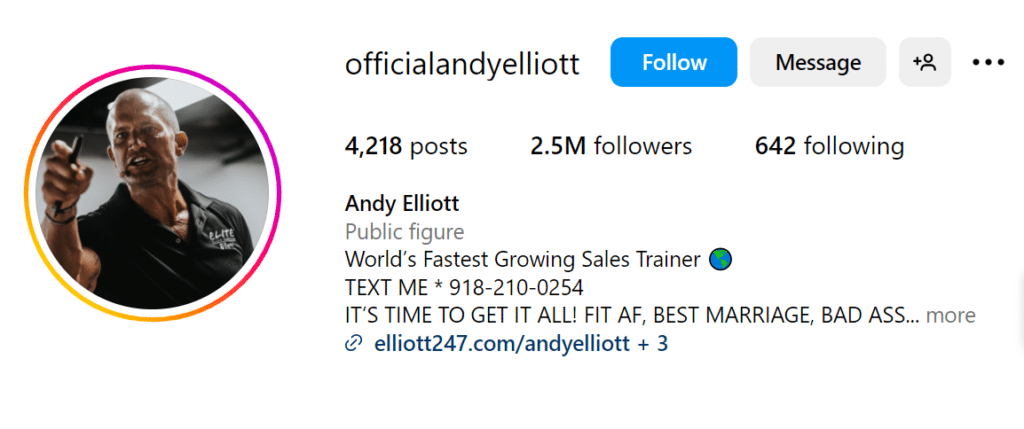 Andy Elliot Social Media